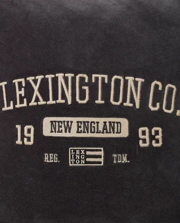 Logo Message Velvet kuddfodral 50x50 cm - Gray - Lexington