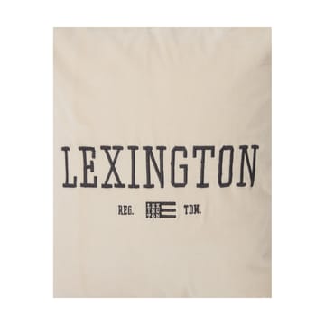 Logo Message Velvet kuddfodral 50x50 cm - Light beige - Lexington