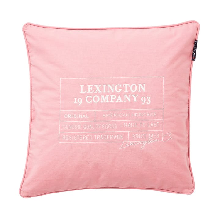 Logo Organic Cotton Canvas putetrekk 50x50 cm - Pik - Lexington
