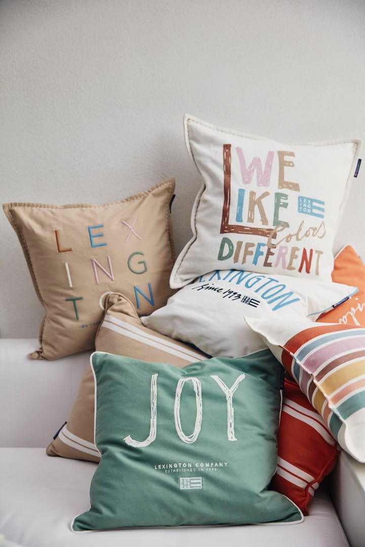 Love Different Organic Cotton putevar 50 x 50 cm - Beige-multi
 - Lexington