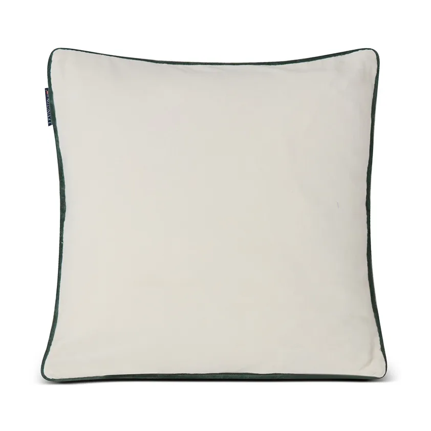 Merry Christmas Cotton Velvet putetrekk 50 x 50 cm, Off white-red Lexington
