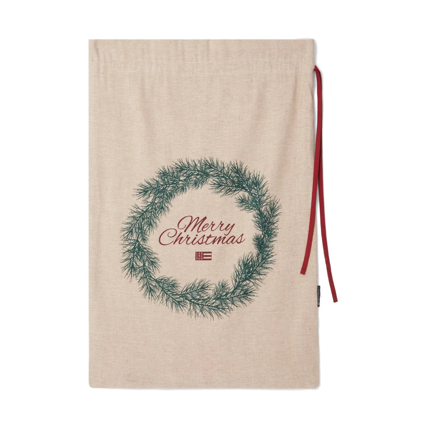 Merry Christmas Jute Cotton julegavesekk 65 x 95 cm, Natural Lexington