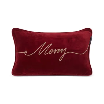 Merry Cotton Velvet pute 30 x 50 cm - Red - Lexington
