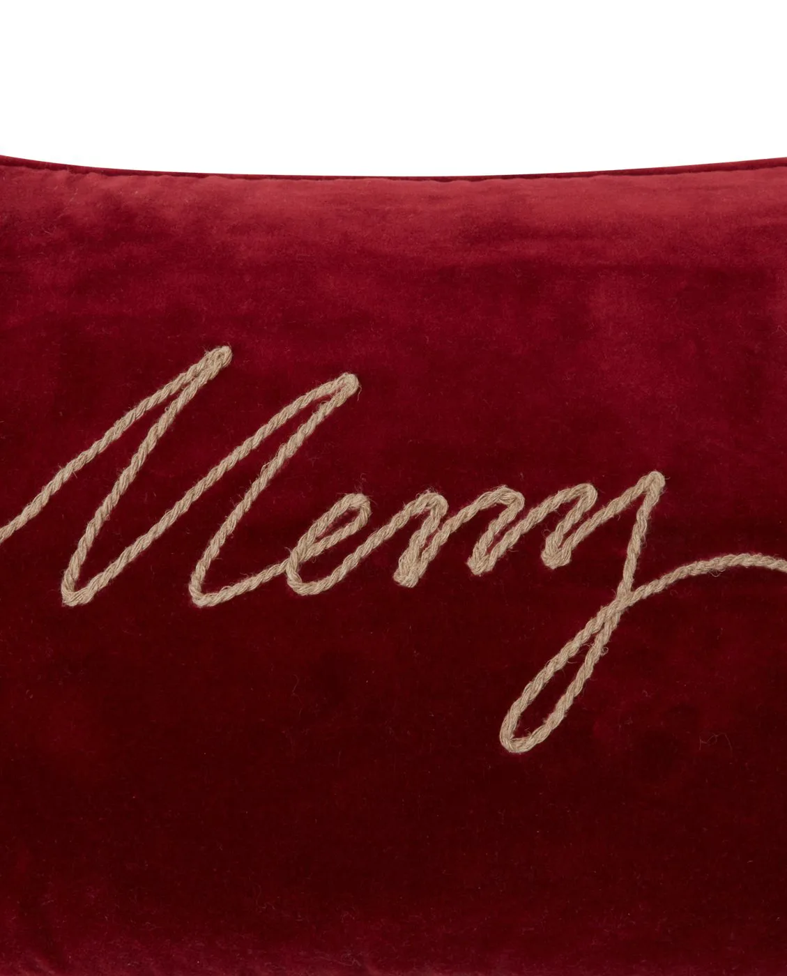 Merry Cotton Velvet pute 30 x 50 cm, Red Lexington