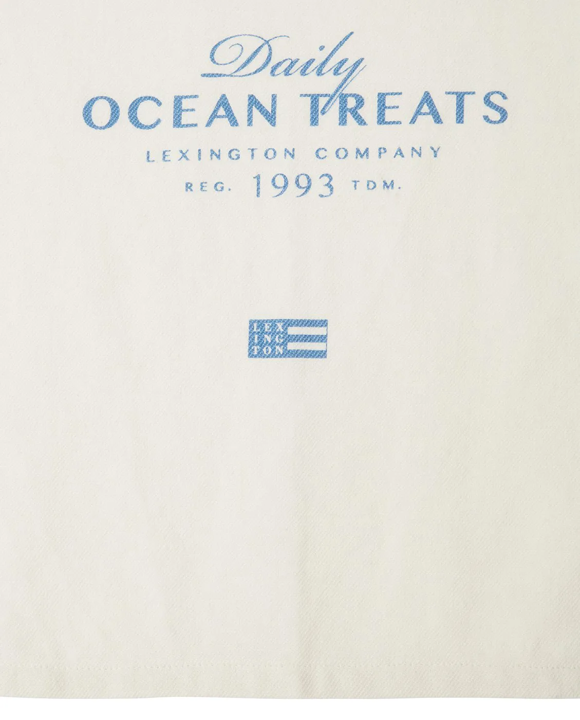 Ocean treats printed bomull kjøkkenhåndkle 50x70 cm, White Lexington