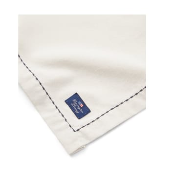 Org Cotton Oxford bordbrikke stitches 40 x 50 cm - Beige-dark gray - Lexington