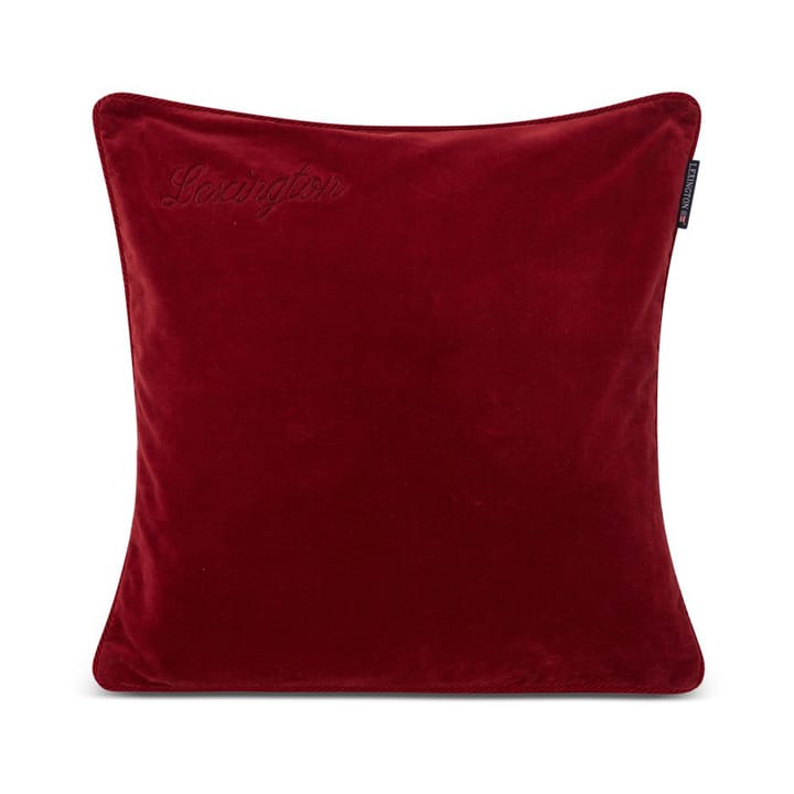 Organic Cotton Velvet putetrekk 50 x 50 cm - Red - Lexington