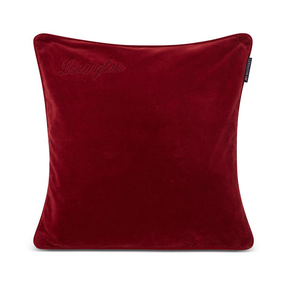 Bilde av Lexington Organic Cotton Velvet putetrekk 50 x 50 cm Red