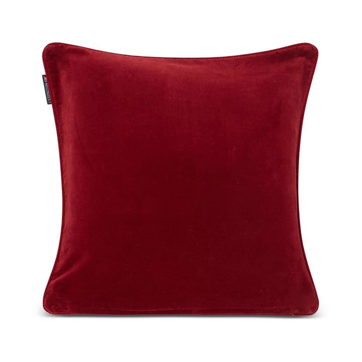 Organic Cotton Velvet putetrekk 50 x 50 cm, Red Lexington