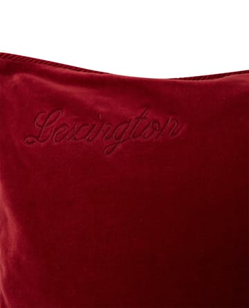 Organic Cotton Velvet putetrekk 50 x 50 cm - Red - Lexington
