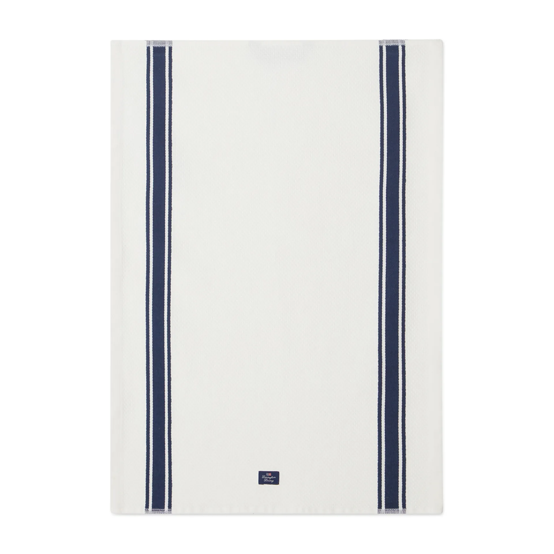 Organic Cotton Waffle Kitchen Towel 50 x 70 cm, Hvit-mørkeblå Lexington