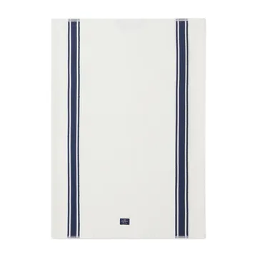 Organic Cotton Waffle Kitchen Towel 50 x 70 cm - Hvit-mørkeblå - Lexington