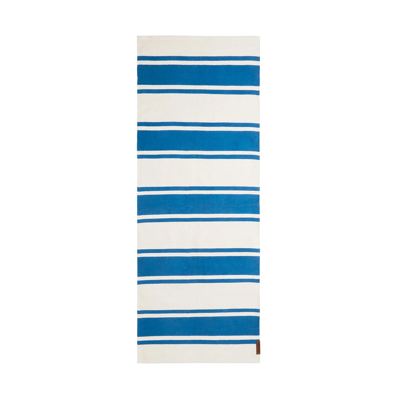 Organic Striped Cotton gangteppe 70x130 cm, Blue-white Lexington