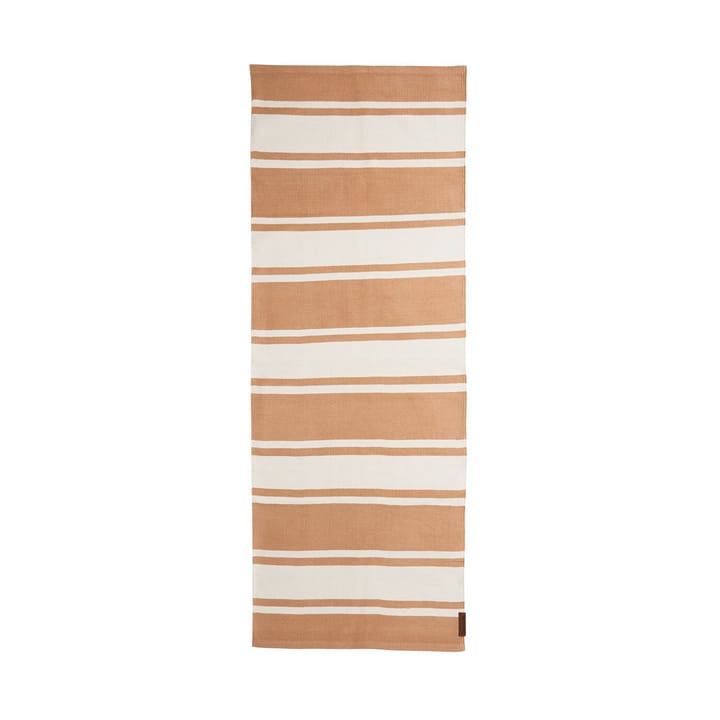 Organic Striped Cotton gangteppe 80x220 cm - Beige-white - Lexington
