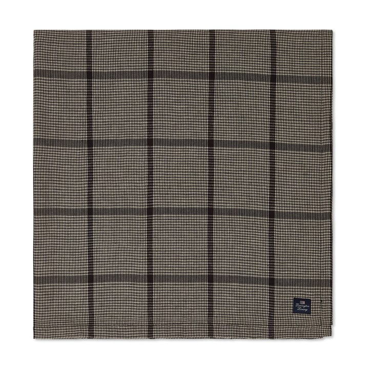 Pepita Check Cotton Linen bordsduk 150x250 cm, Dark gray-beige Lexington