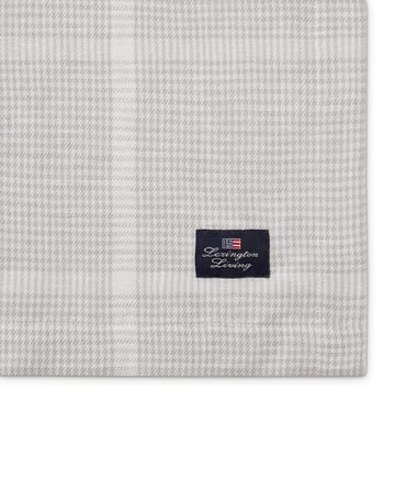 Pepita Check Cotton Linen duk 180 x 180 - White-light gray - Lexington