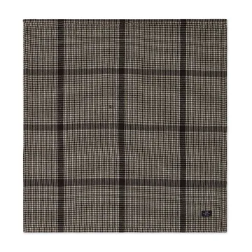 Pepita Check Cotton Linen tygservett 50x50 cm - Dark gray-beige - Lexington
