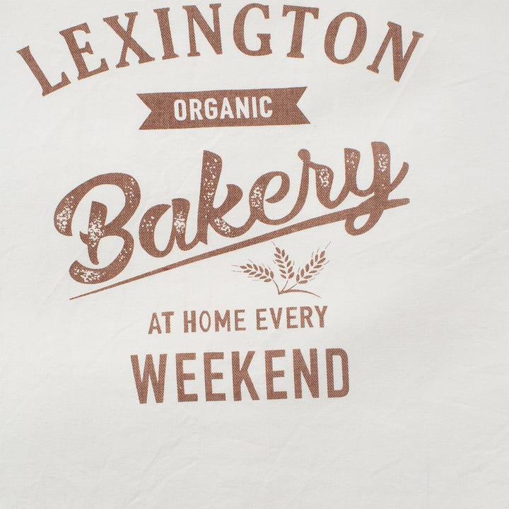 Printed Cotton Twill kjøkkenhåndkle 50x70 cm - Off white-brun - Lexington