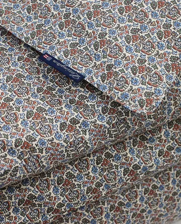 Printed flowers bomulls-dynetrekk 220x220 cm - Beige multi
 - Lexington