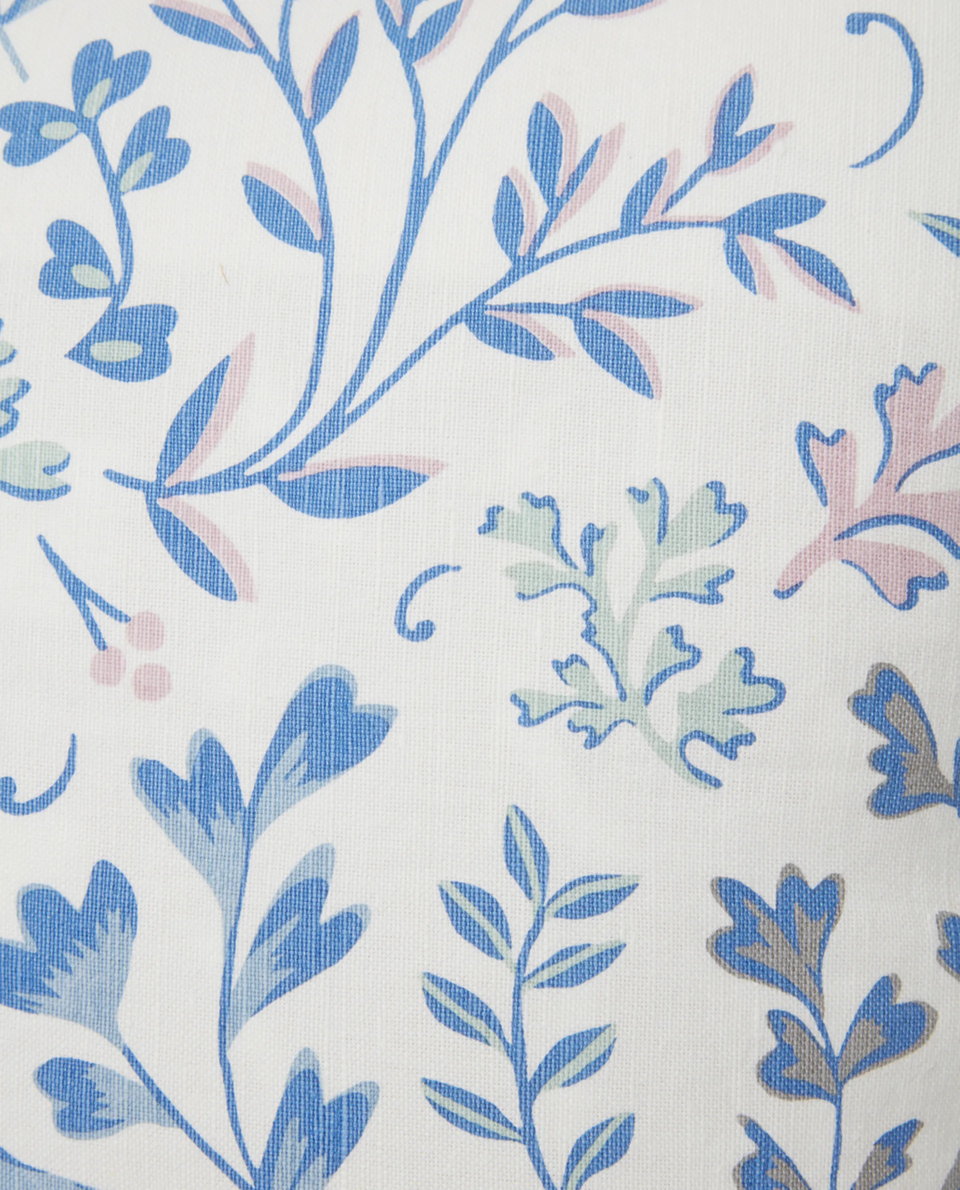 Printed Flowers putetrekk 50 x 50 cm, Blå Lexington