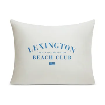 Printed Organic Cotton putevar 50 x 60 cm - Blå-hvit - Lexington