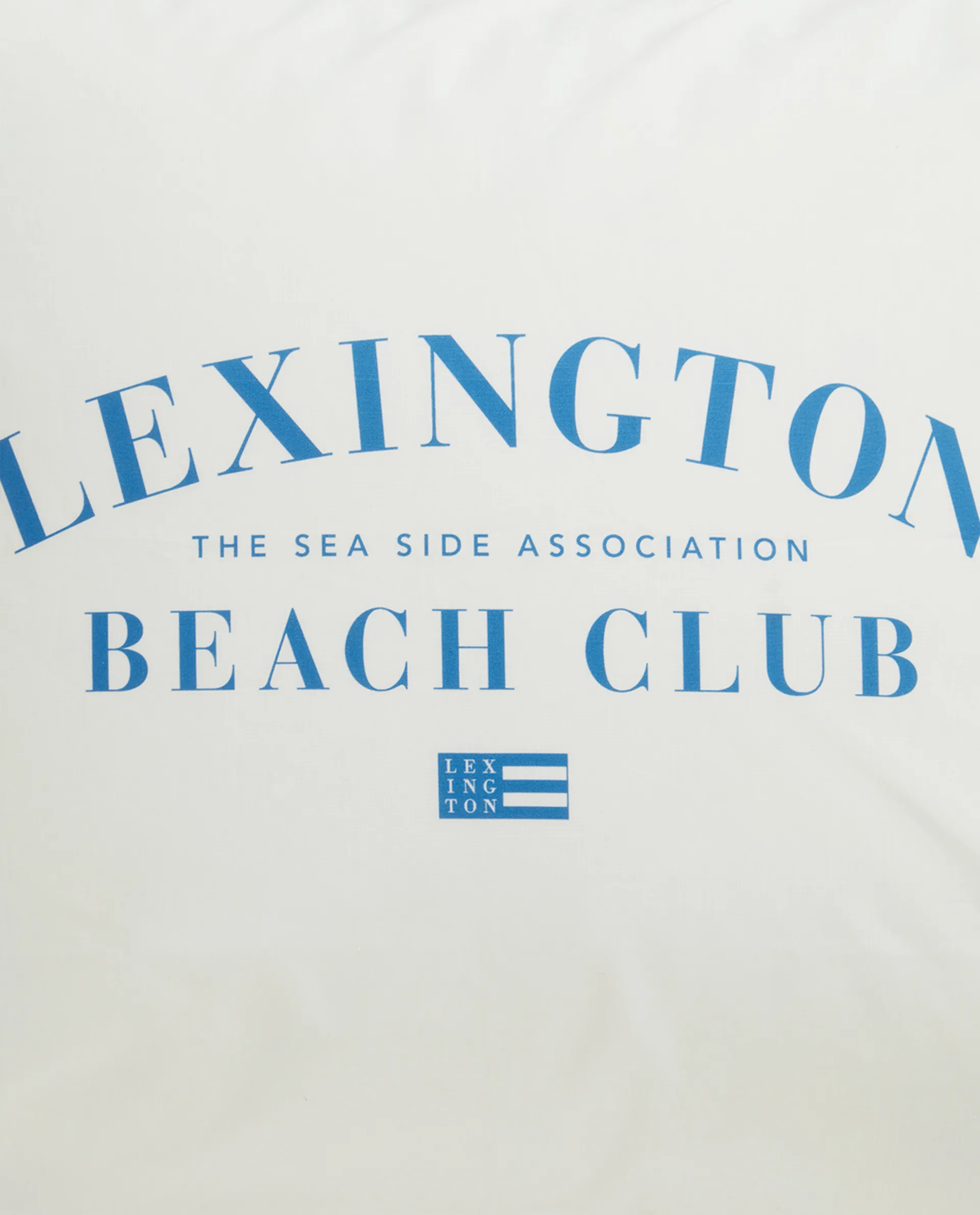 Printed Organic Cotton putevar 50 x 60 cm, Blå-hvit Lexington