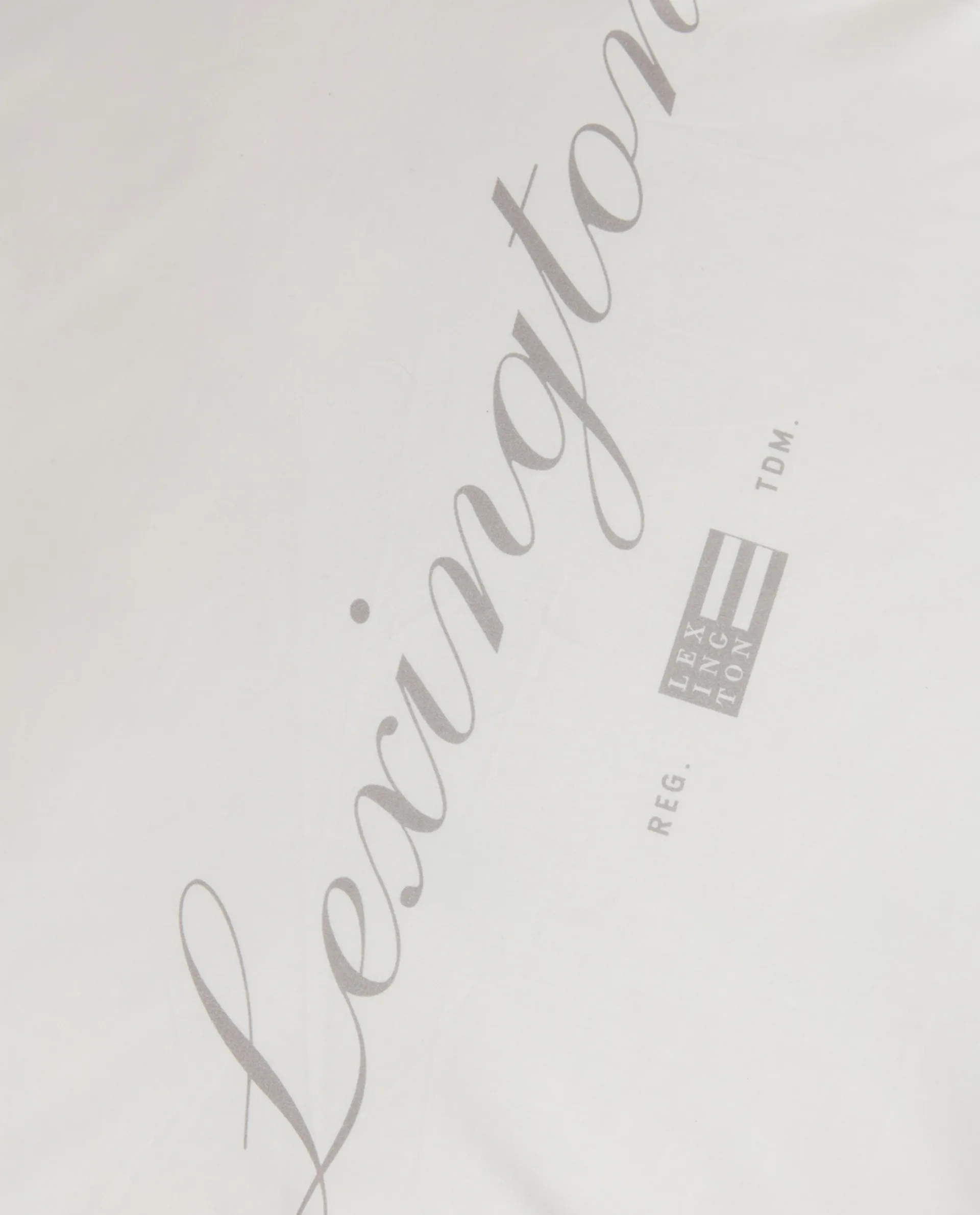 Printed Organic Cotton putevar 50 x 60 cm, Hvit-grå Lexington