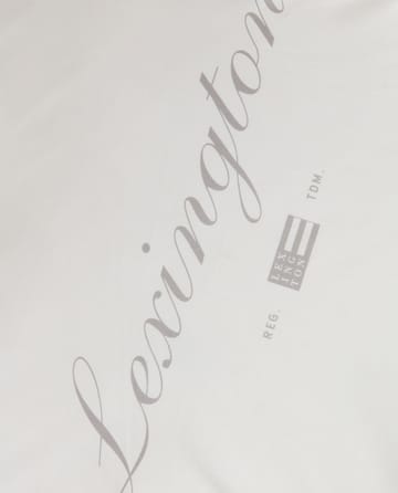 Printed Organic Cotton putevar 50 x 60 cm - Hvit-grå - Lexington