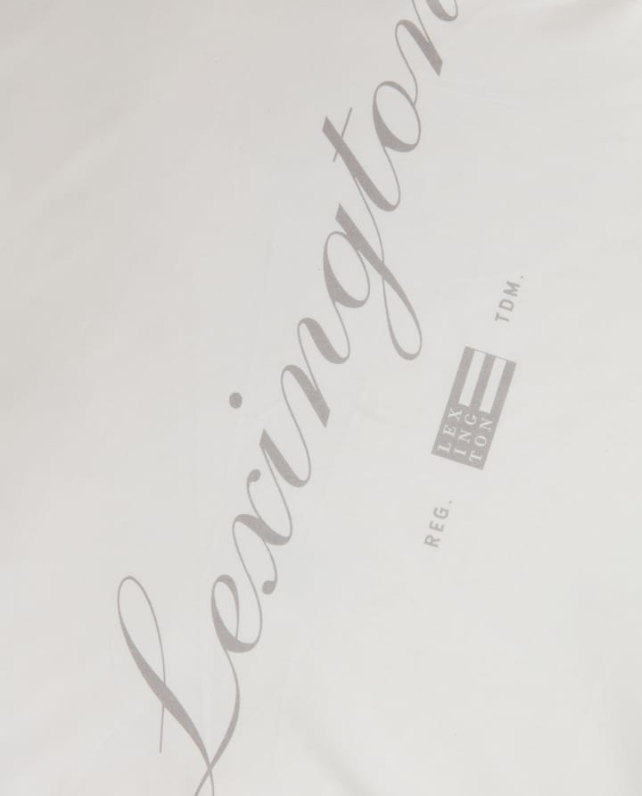 Printed Organic Cotton putevar 50 x 60 cm - Hvit-grå - Lexington