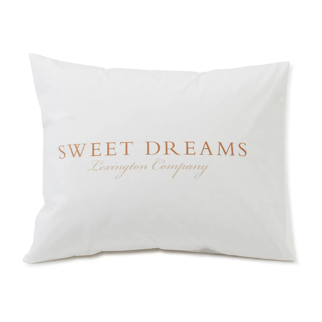 Printed Sweet Dreams Poplin putevar 50 x 60 cm, White Lexington