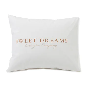 Printed Sweet Dreams Poplin putevar 50 x 60 cm - White - Lexington