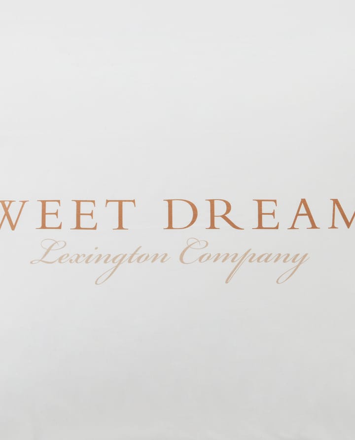 Printed Sweet Dreams Poplin putevar 50 x 60 cm, White Lexington