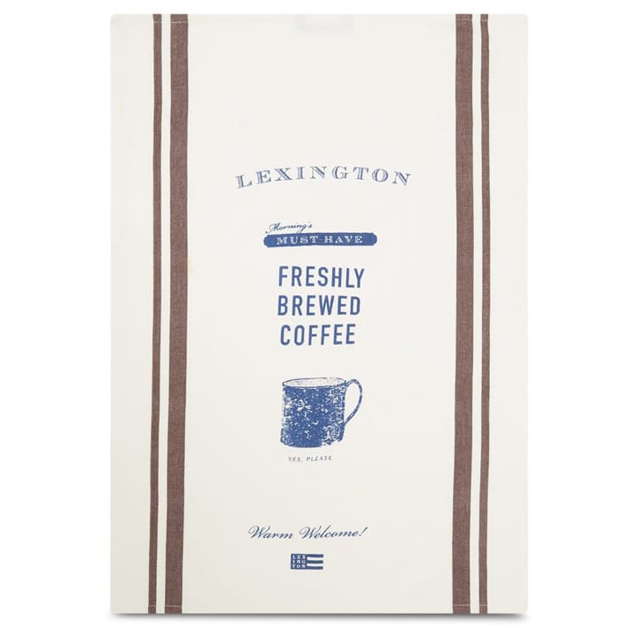 Printed Twill Coffee kjøkkenhåndkle 50x70 cm - Hvit - Lexington