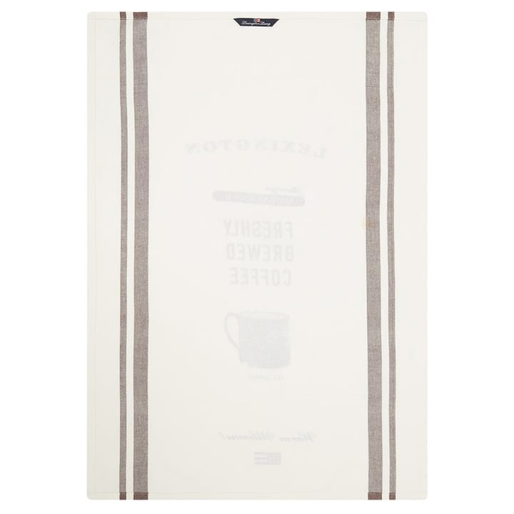 Printed Twill Coffee kjøkkenhåndkle 50x70 cm - Hvit - Lexington