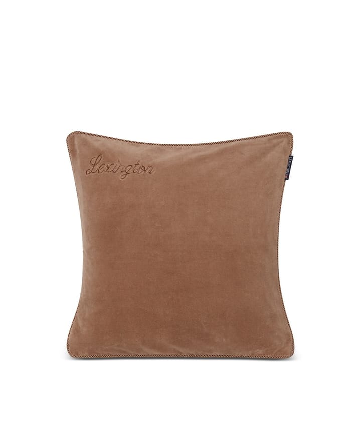 Putetrekk Økologisk fløyel 50x50 cm, Beige Lexington