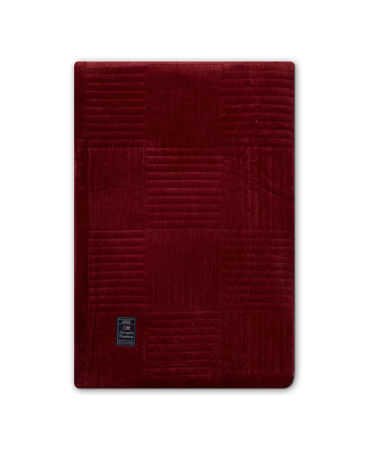 Quilted Cotton Velvet Star sengeteppe 160 x 240 cm, Red Lexington