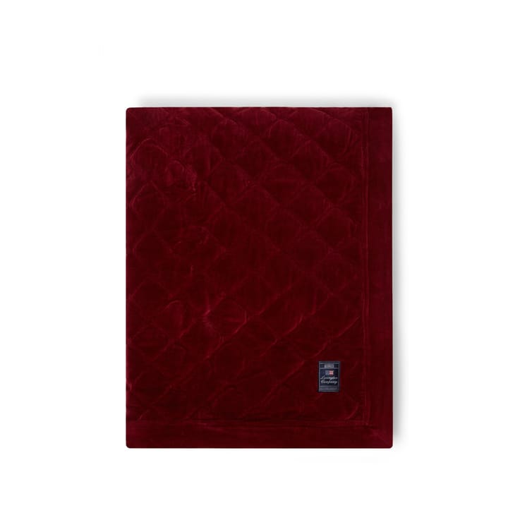 Quilted Organic Cotton Velvet sengeteppe 240 x 260 cm - Red - Lexington