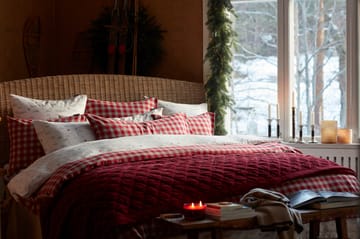 Quilted Organic Cotton Velvet sengeteppe 240 x 260 cm - Red - Lexington