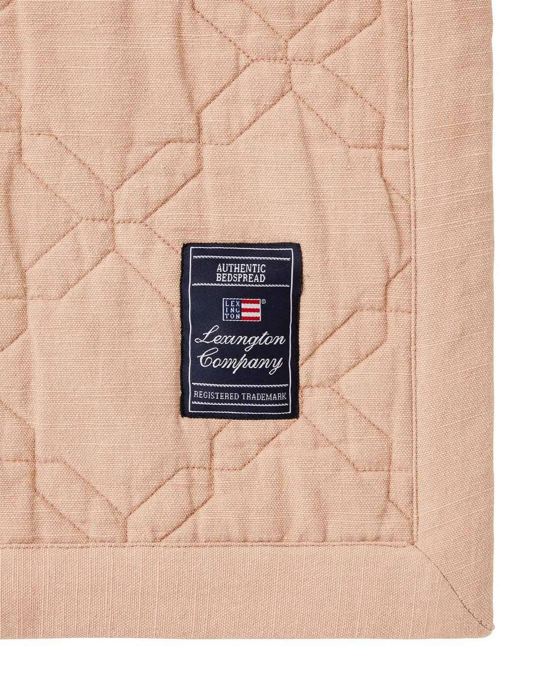 Quilted Recycled Cotton sengeteppe 260x240 cm, Beige Lexington