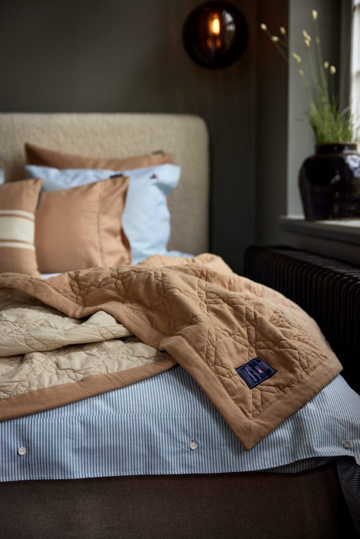 Quilted Recycled Cotton sengeteppe 260x240 cm, Beige Lexington