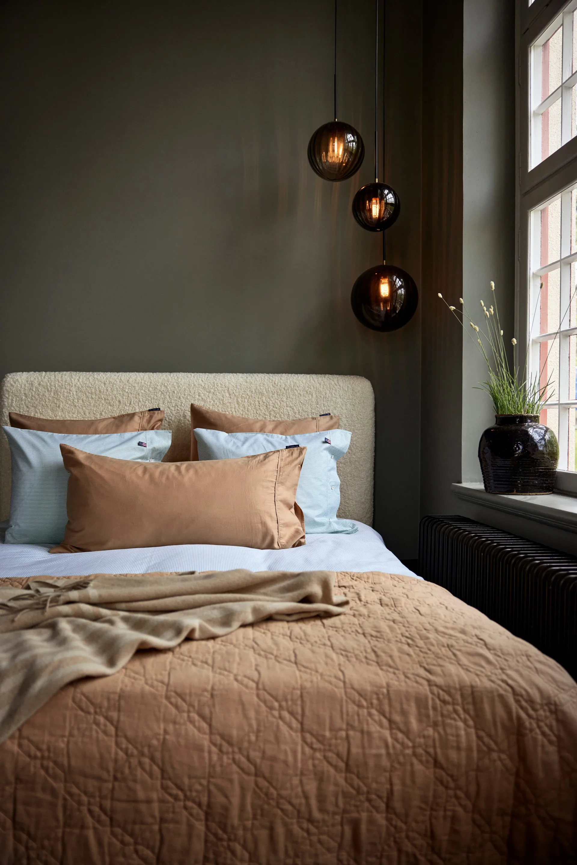 Quilted Recycled Cotton sengeteppe 260x240 cm, Beige Lexington