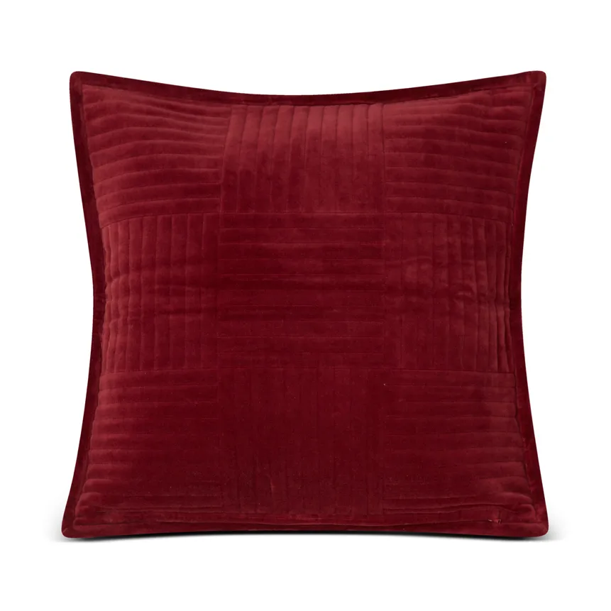 Quilted Velvet Star putetrekk 50 x 50 cm, Red Lexington