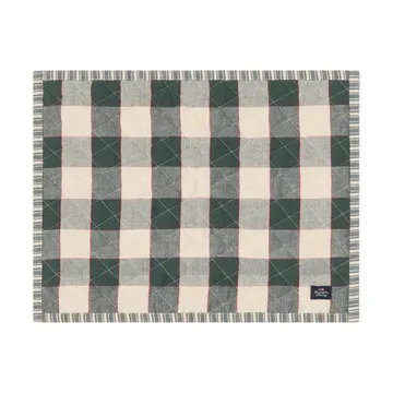Quiltet tosidig bordbrikke - Green-Light beige-red, 35x45 cm - Lexington
