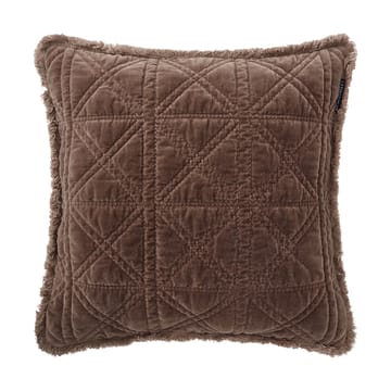 Rattan Quilted Velvet putetrekk 50x50 cm - Brown - Lexington