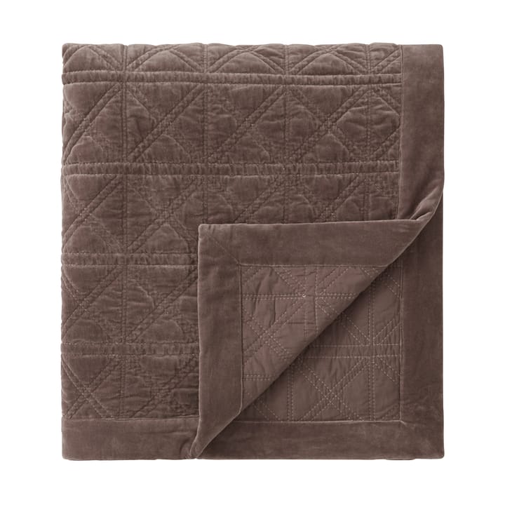 Rattan Quilted Velvet sengeteppe 260x240 cm, Brown Lexington