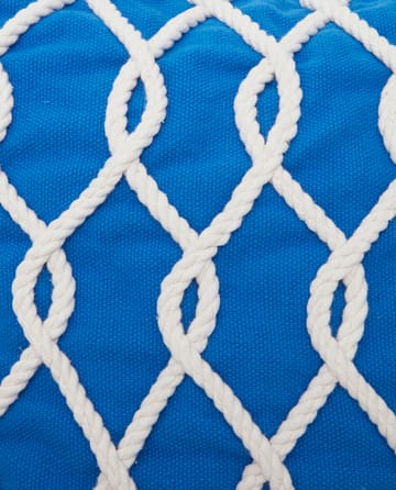 Rope Deco Canvas putetrekk 50 x 50 cm - Blå-hvit - Lexington