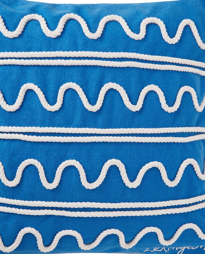 Rope Wave Cotton Canvas putetrekk 50x50 cm, Blue Lexington