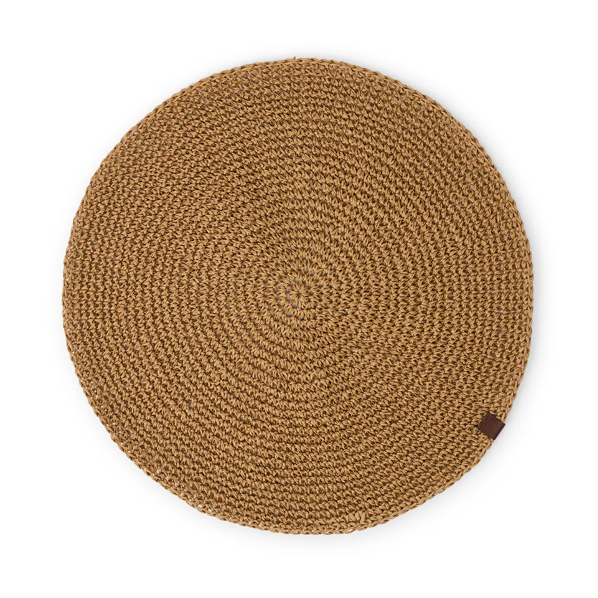 Round Recycled Paper Straw spisebrikke Ø 38 cm, Natural Lexington