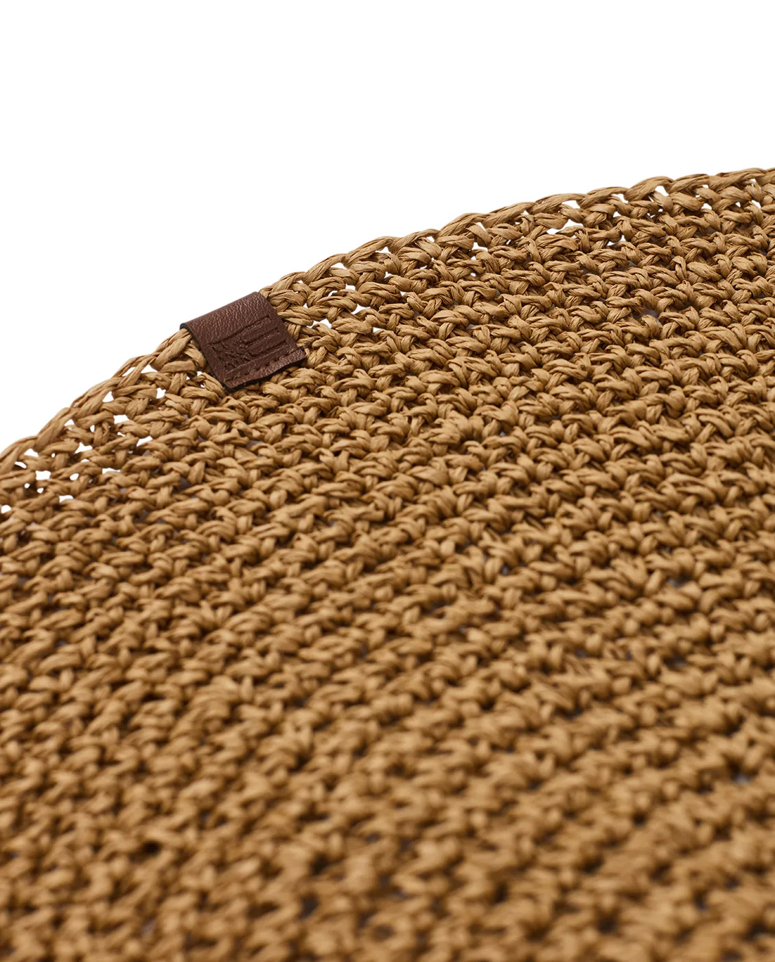 Round Recycled Paper Straw spisebrikke Ø 38 cm, Natural Lexington
