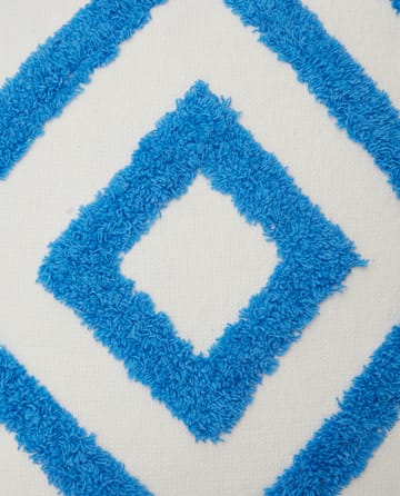 Rug Graphic Canvas putetrekk 50 x 50 cm - Blå-hvit - Lexington